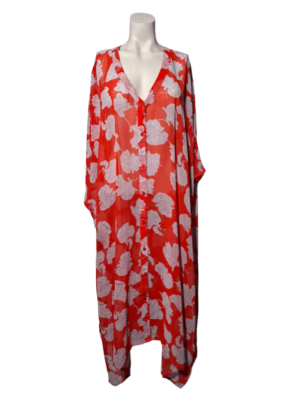 Oranžinė raštuota YAS suknelė, 3XL