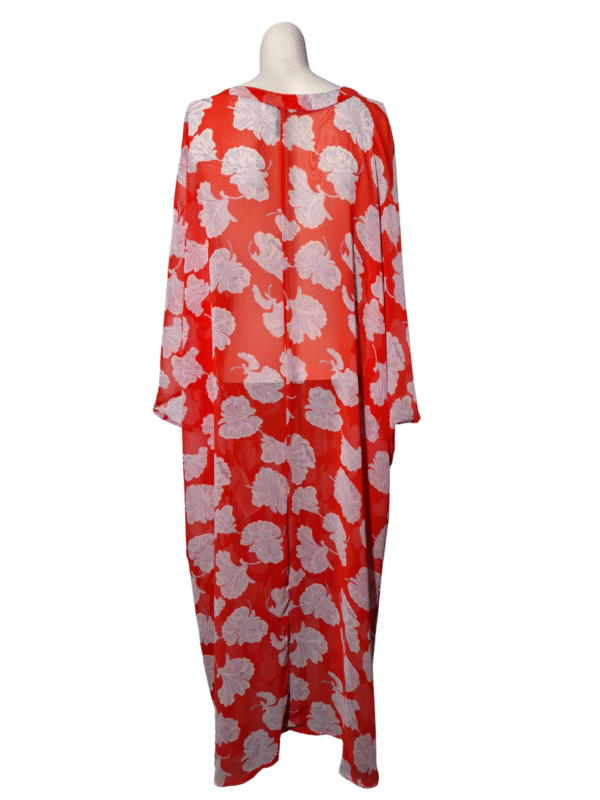 Oranžinė raštuota YAS suknelė, 3XL