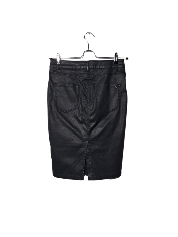 Juodas dirbtinės odos MASSIMO DUTTI sijonas, M