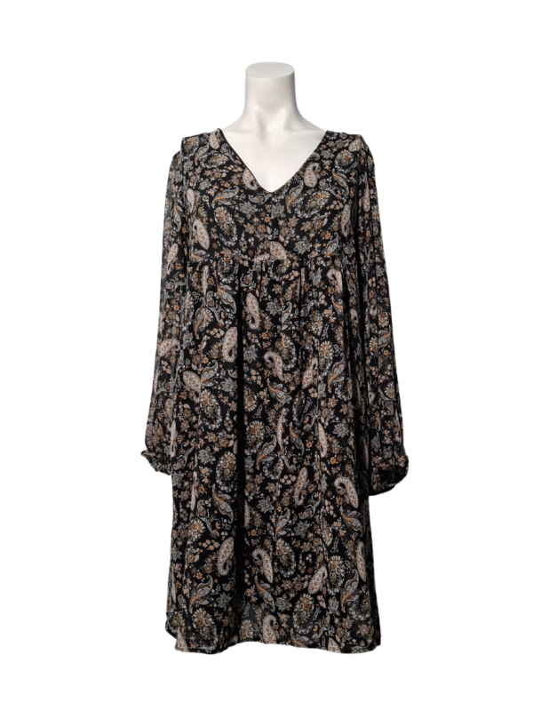 Įvairiaspalvė raštuota MANGO suknelė, M