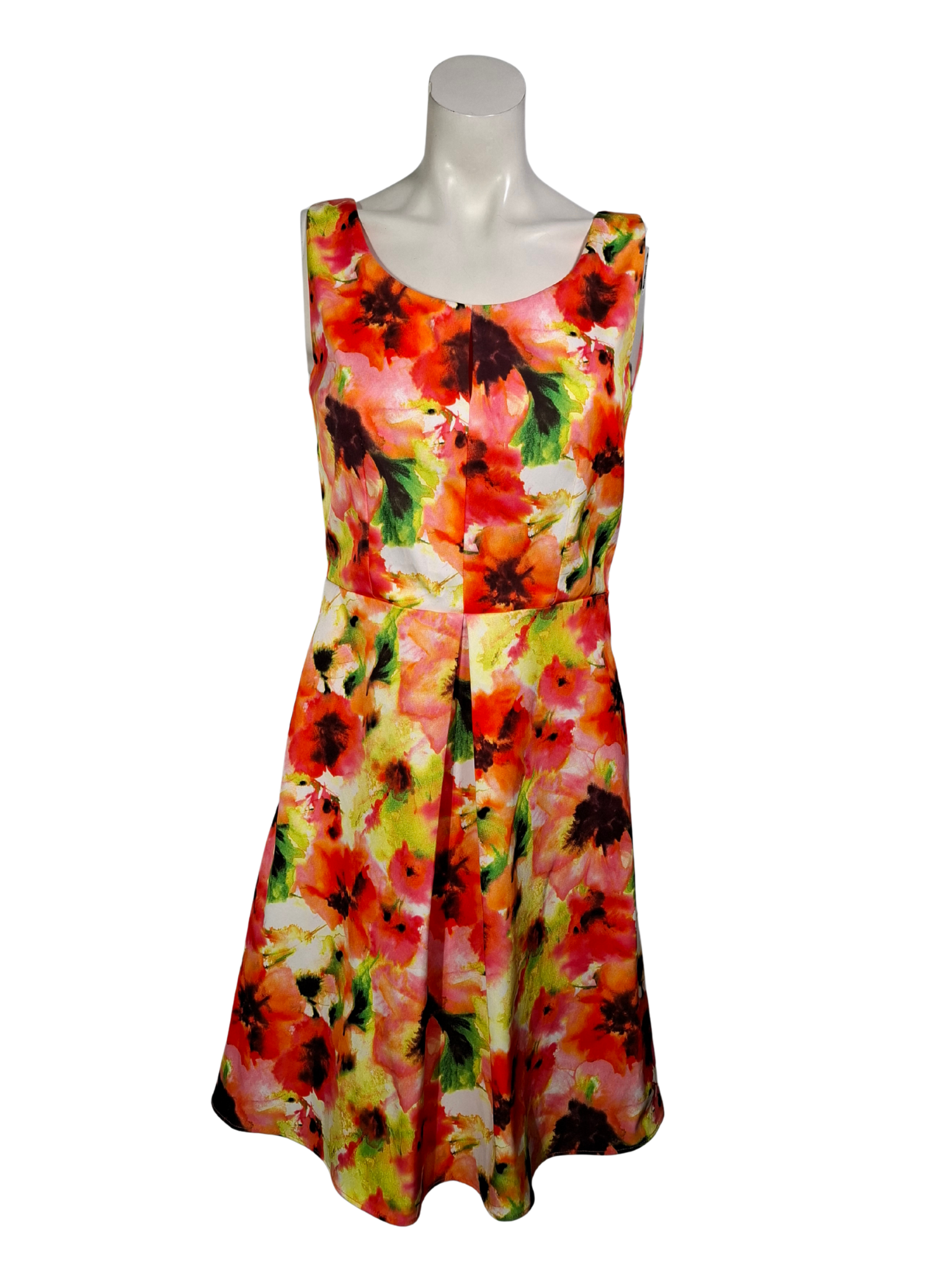 Įvairiaspalvė gėlėta suknelė, NAUJA, S