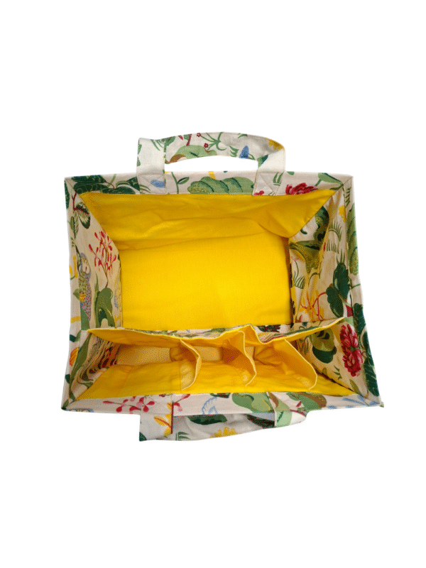 Upcycled by LOOPTEX įvairiaspalvis iškylos krepšys