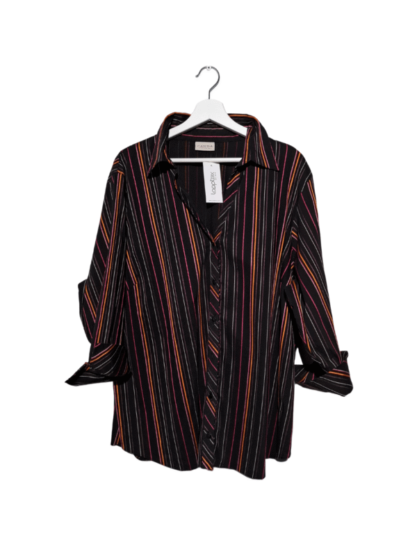 Įvairiaspalviai dryžuoti CANDA marškiniai, XL