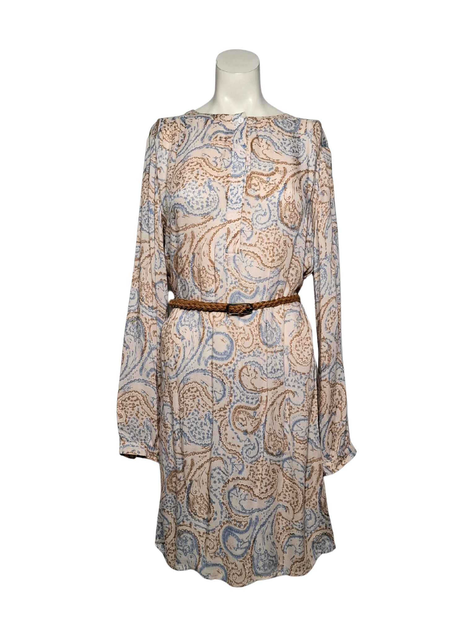 Kreminės spalvos raštuota PART TWO suknelė, S