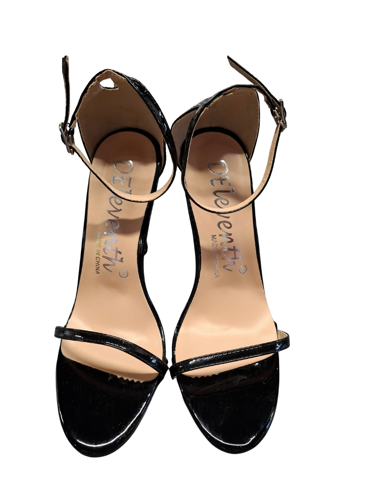 Juodi DELEVENTH aukštakulniai, 39 dydis