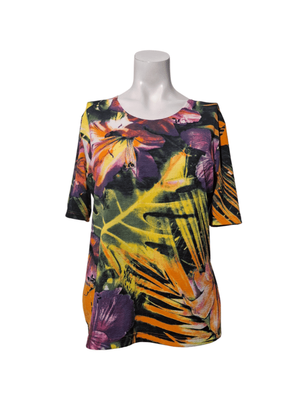 Įvairiaspalvė raštuota palaidinė, L