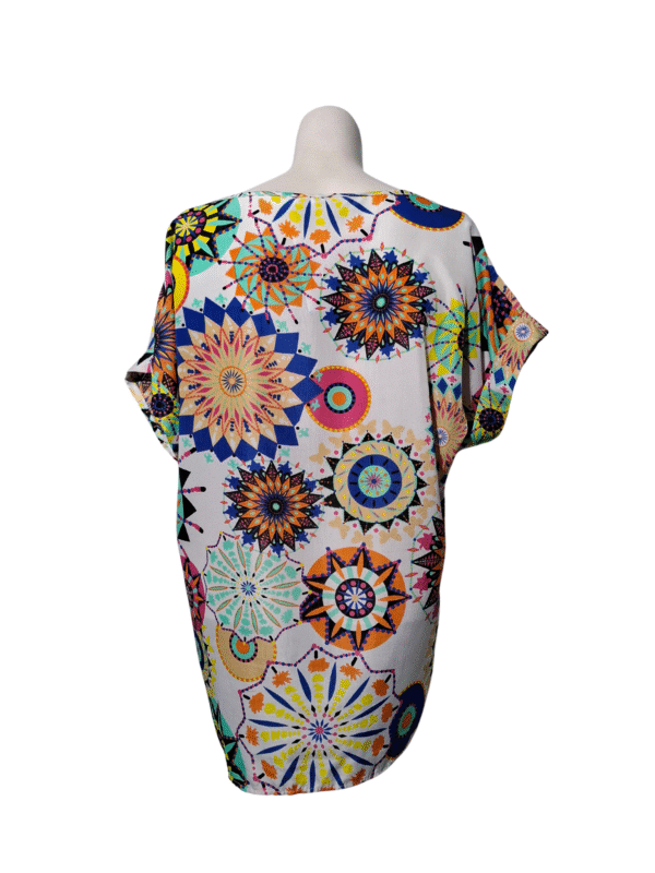 Įvairiaspalvė raštuota palaidinė, XL