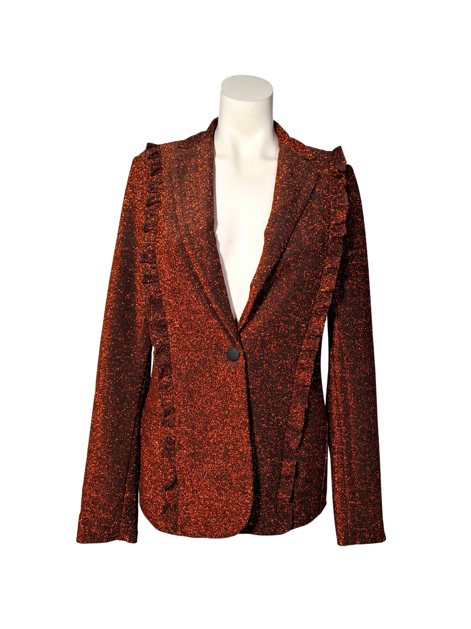 Oranžinis blizgus SCOTCH & SODA švarkas, S