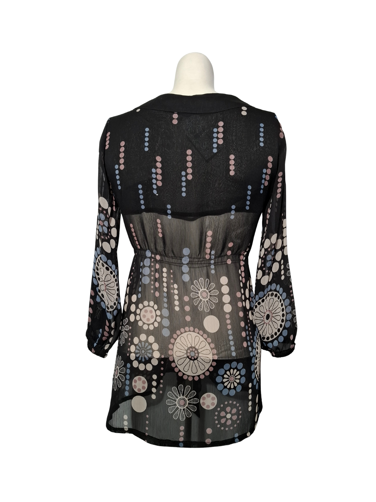 Juoda raštuota SEPALA palaidinė, M