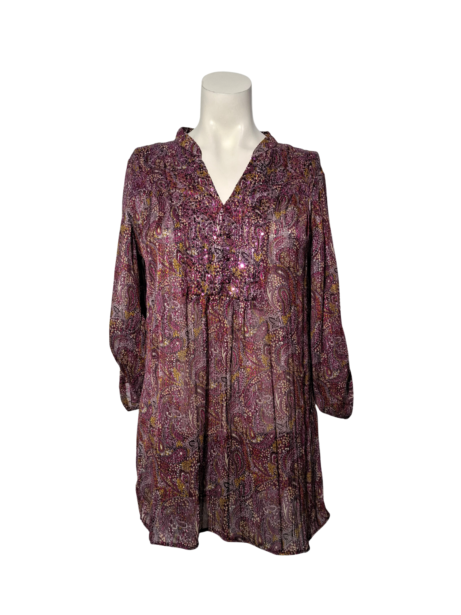 Violetinė raštuota WALLIS palaidinė, M