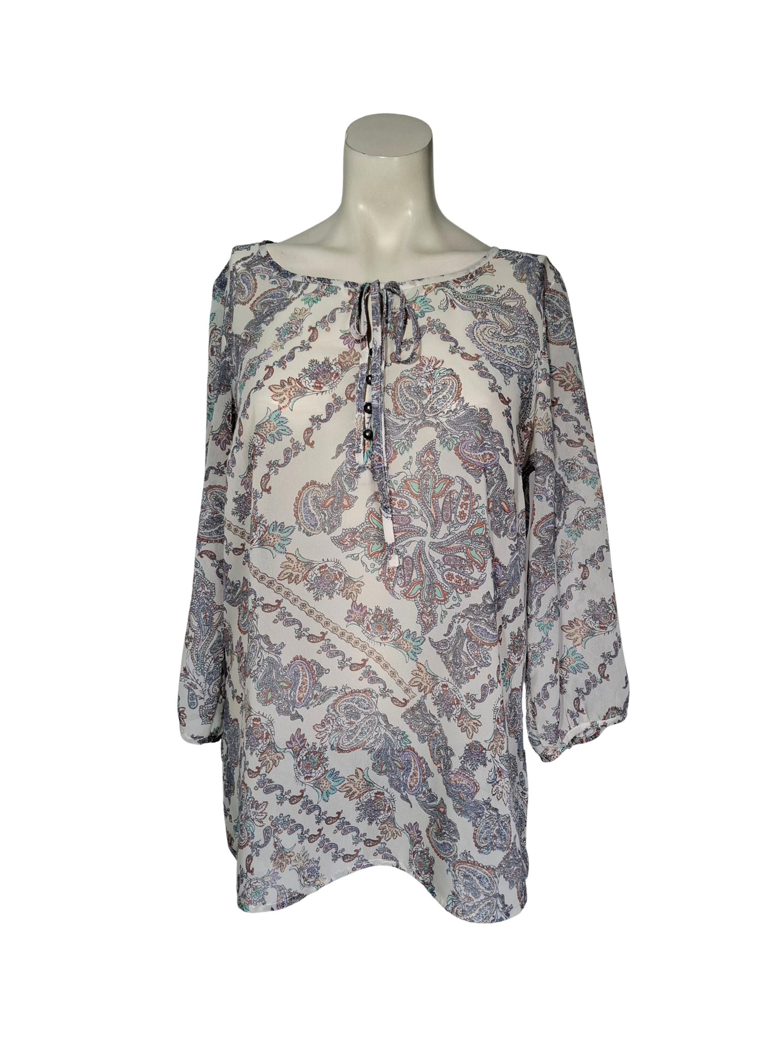 Balta raštuota WOMAN BY TCHIBO palaidinė, M