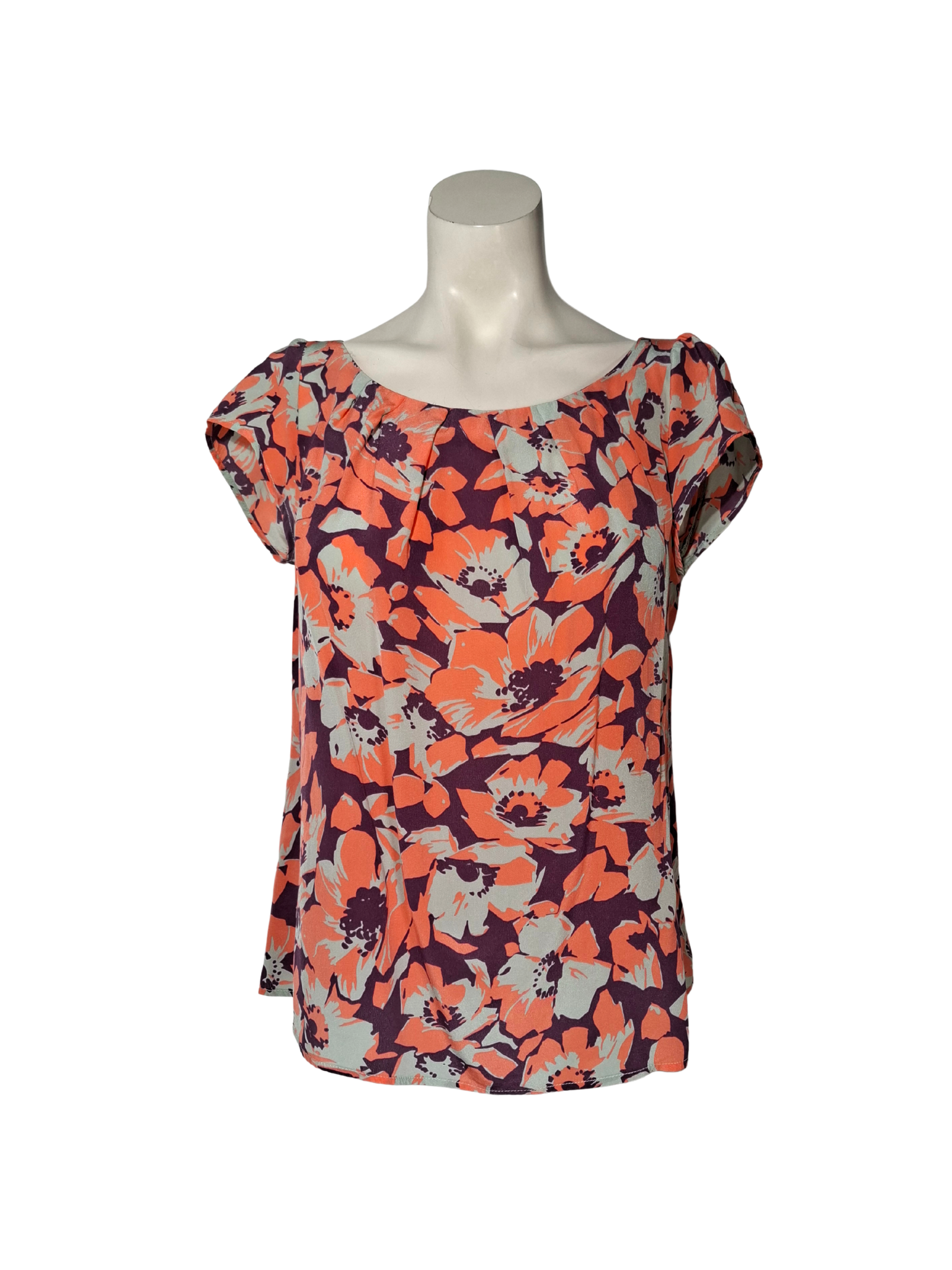 Įvairiaspalvė gėlėta palaidinė, M