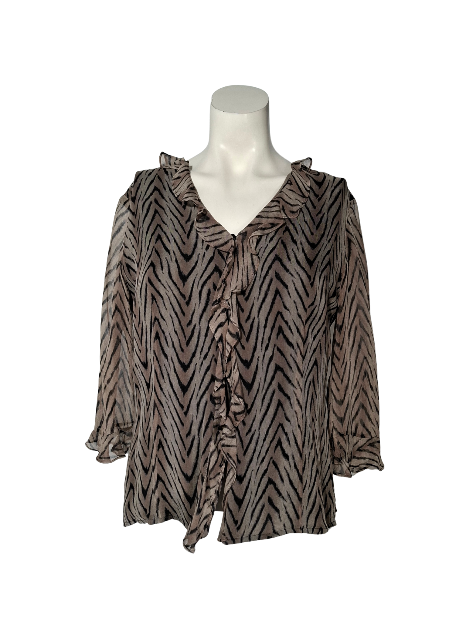 Ruda gyvūno rašto ALLISON TAYLOR palaidinė, S