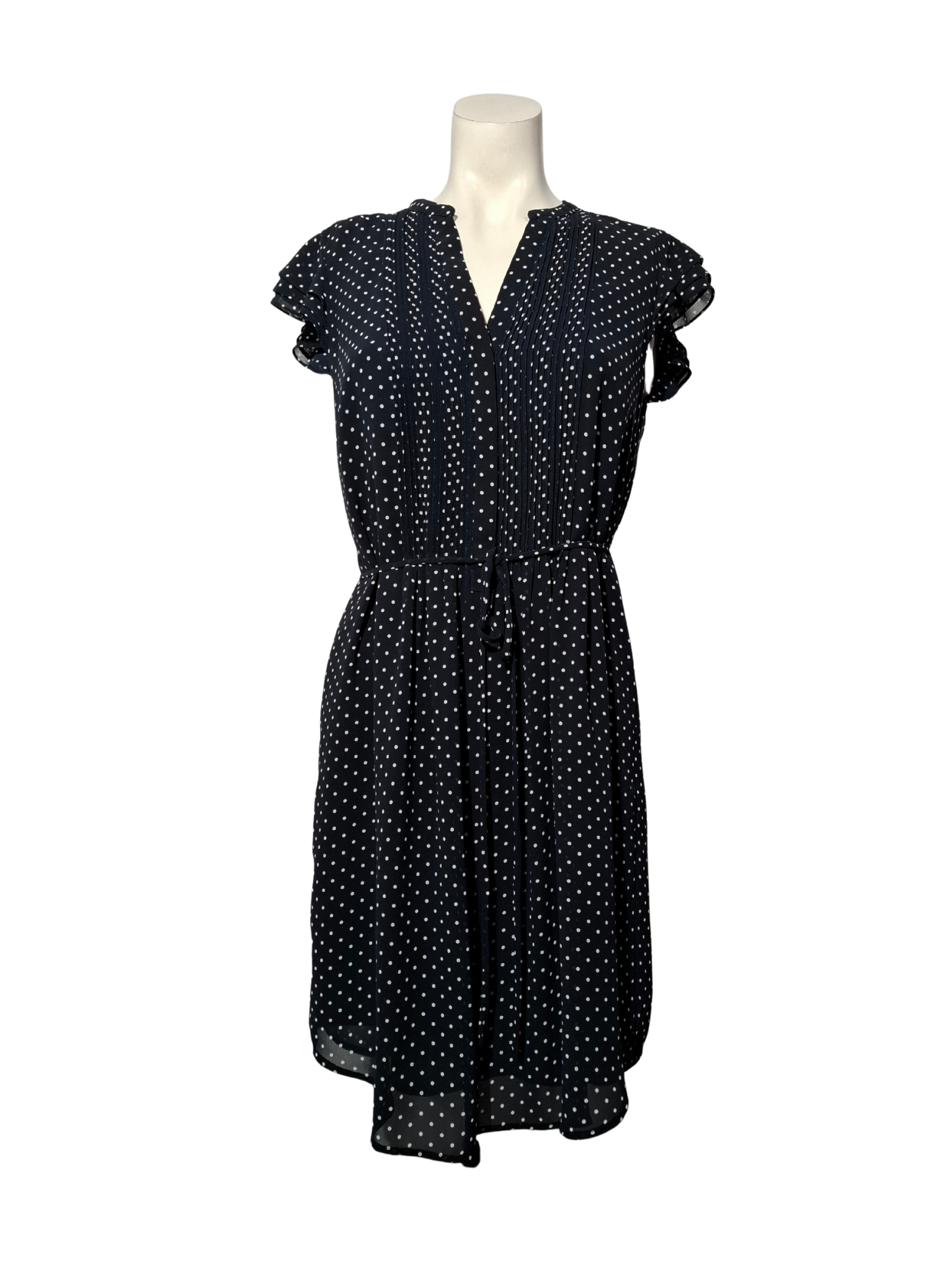 Juoda taškuota H&M suknelė, M