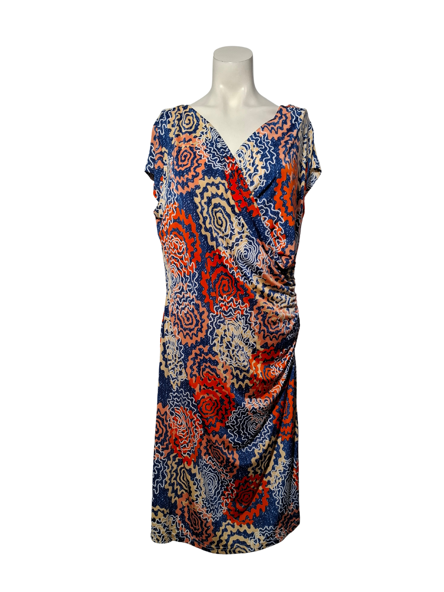 Įvairiaspalvė raštuota SWEET MISS suknelė, XL