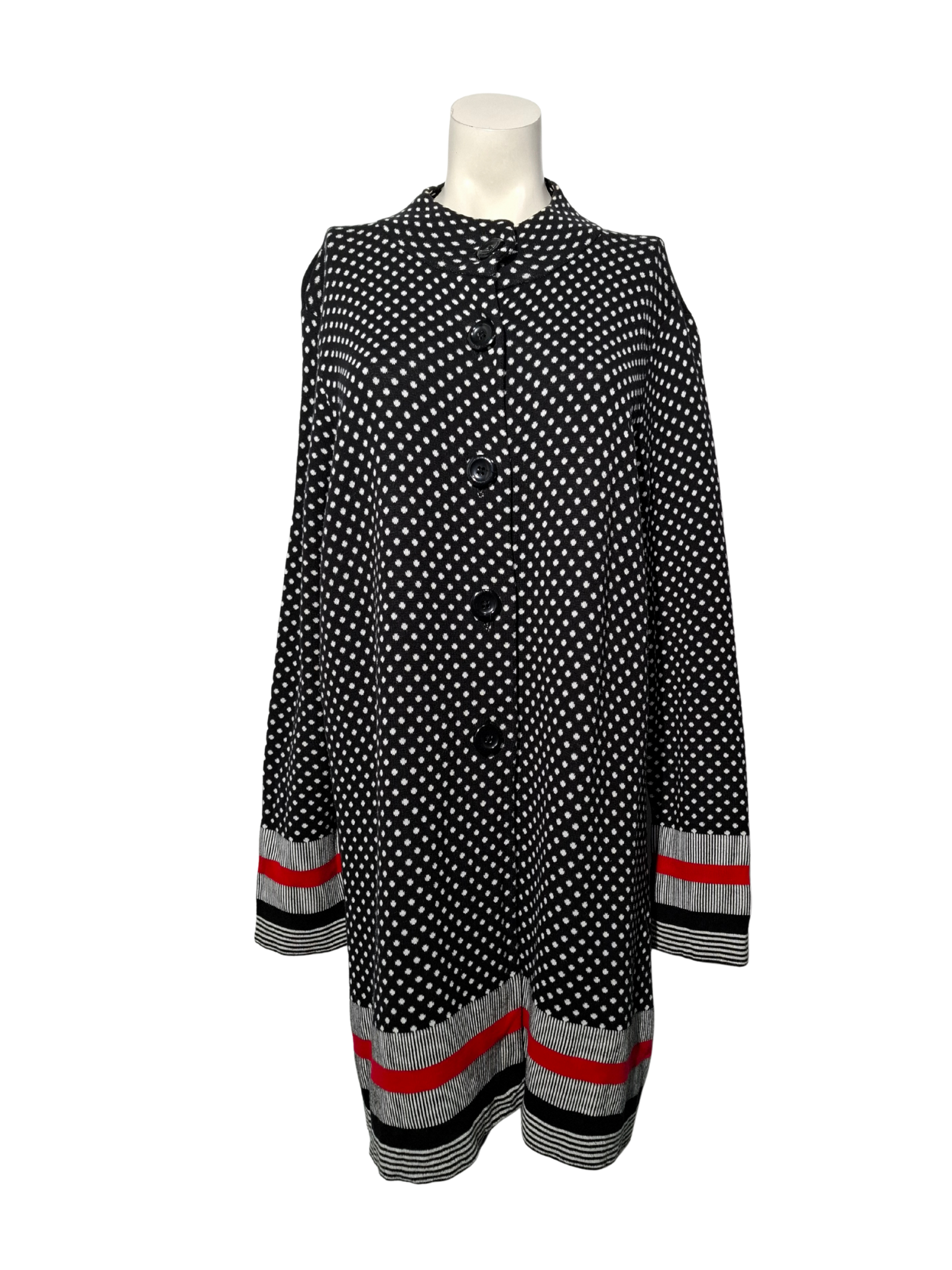 Juodas taškuotas BETTY BARCLAY kardiganas, L/XL