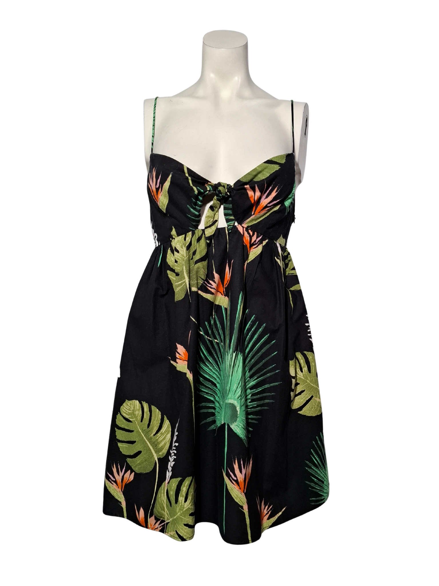 Juoda raštuota ZARA suknelė, S