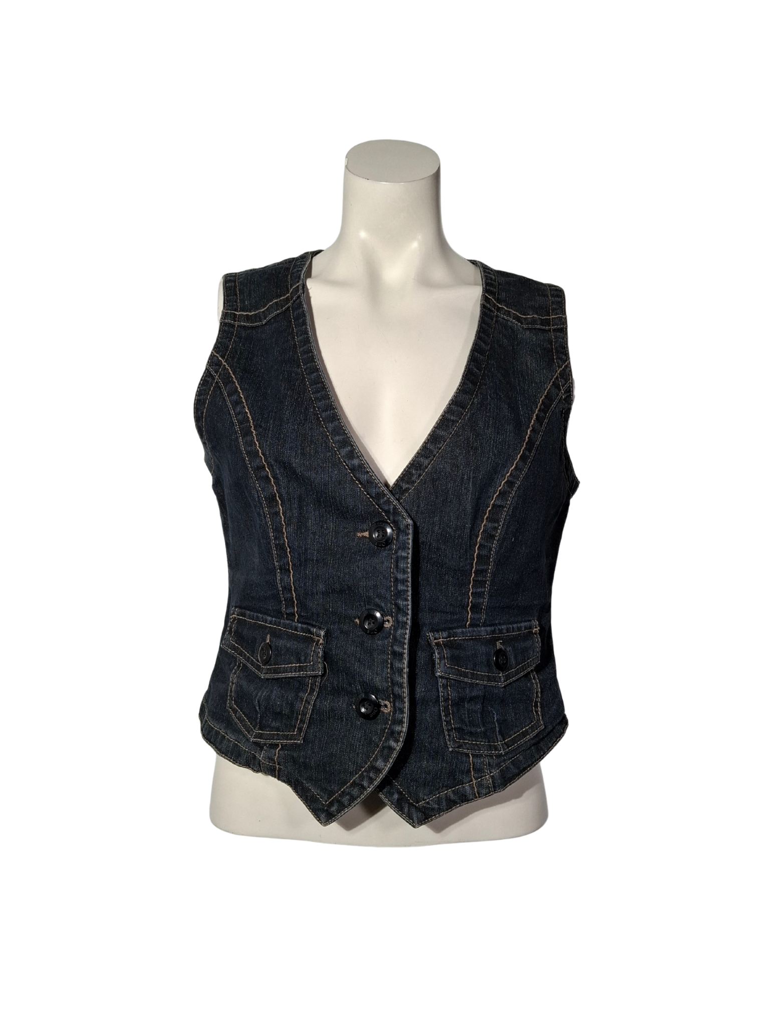 Tamsiai mėlyna džinsinė STREET ONE liemenė, L