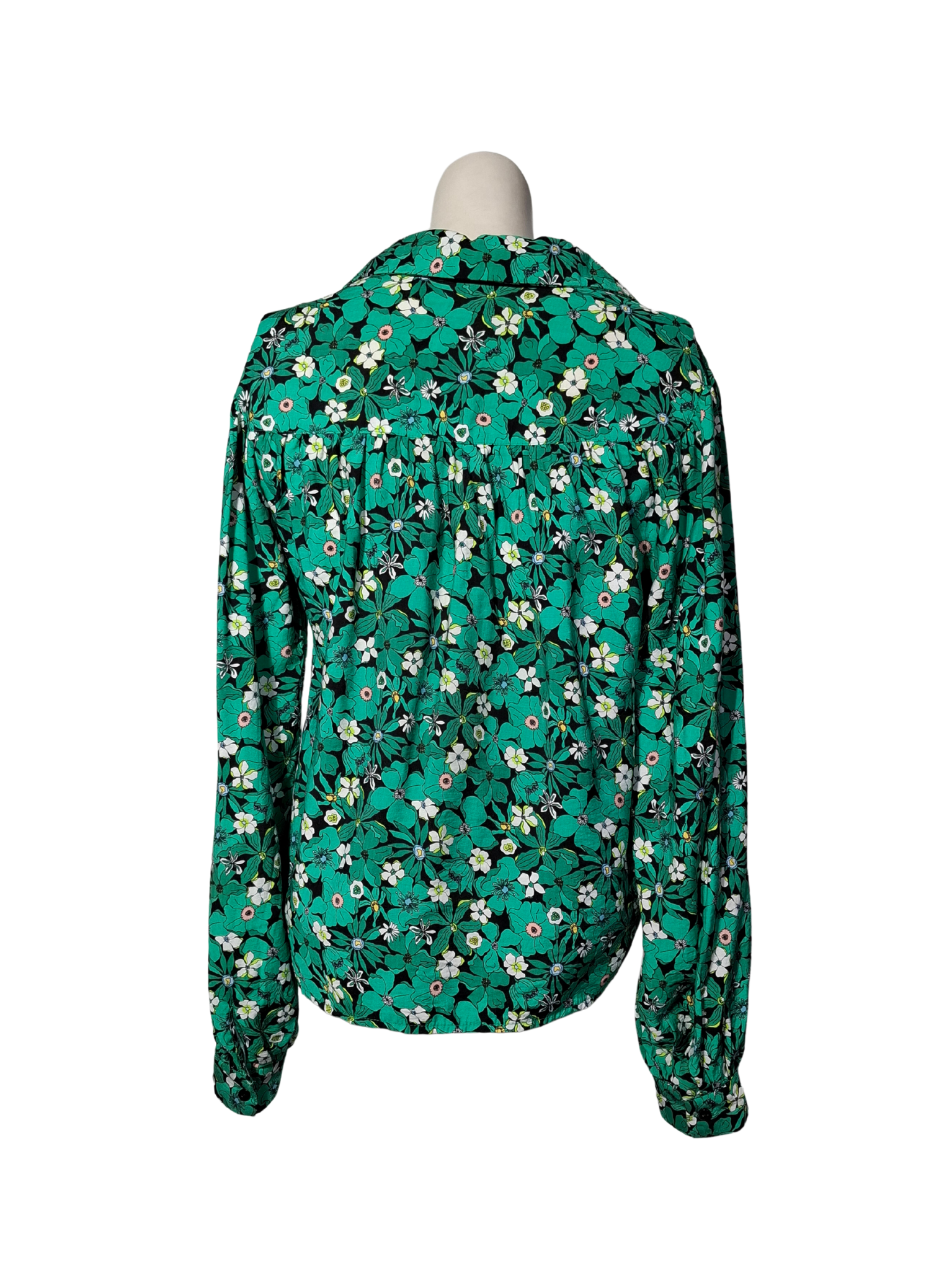 Žali gėlėti ONLY marškiniai, XS