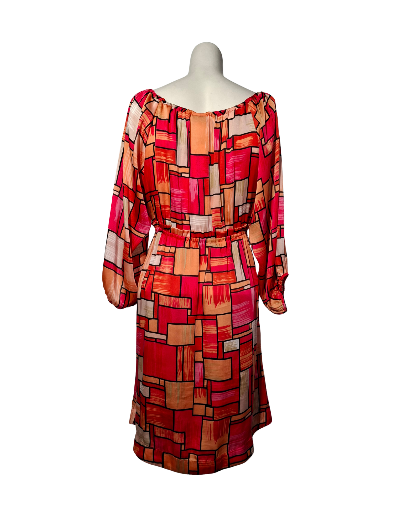 Įvairiaspalvė raštuota H&M suknelė, M