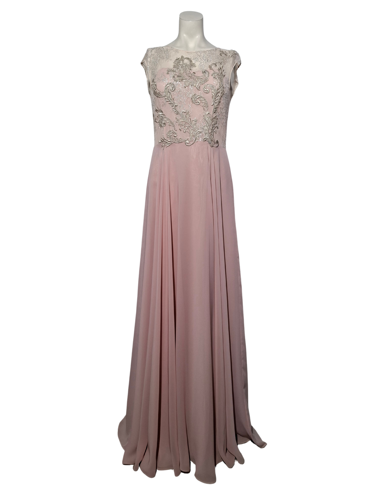 Proginė vienetinė INGRID INŽI kreminė/nude maxi suknelė, S