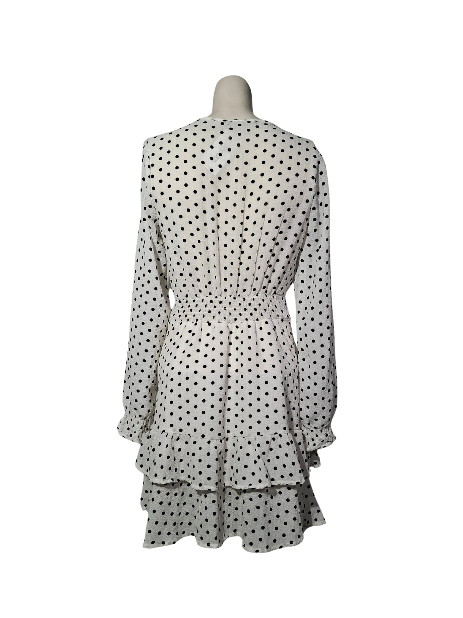 Balta taškuota MOHITO suknelė, S