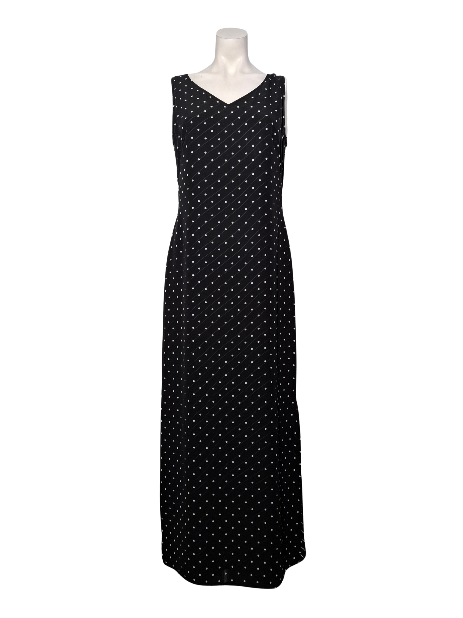 Juoda taškuota BETTY BARCLAY suknelė, M