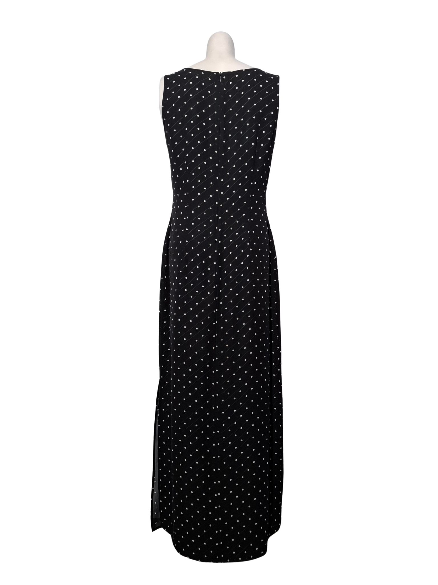 Juoda taškuota BETTY BARCLAY suknelė, M