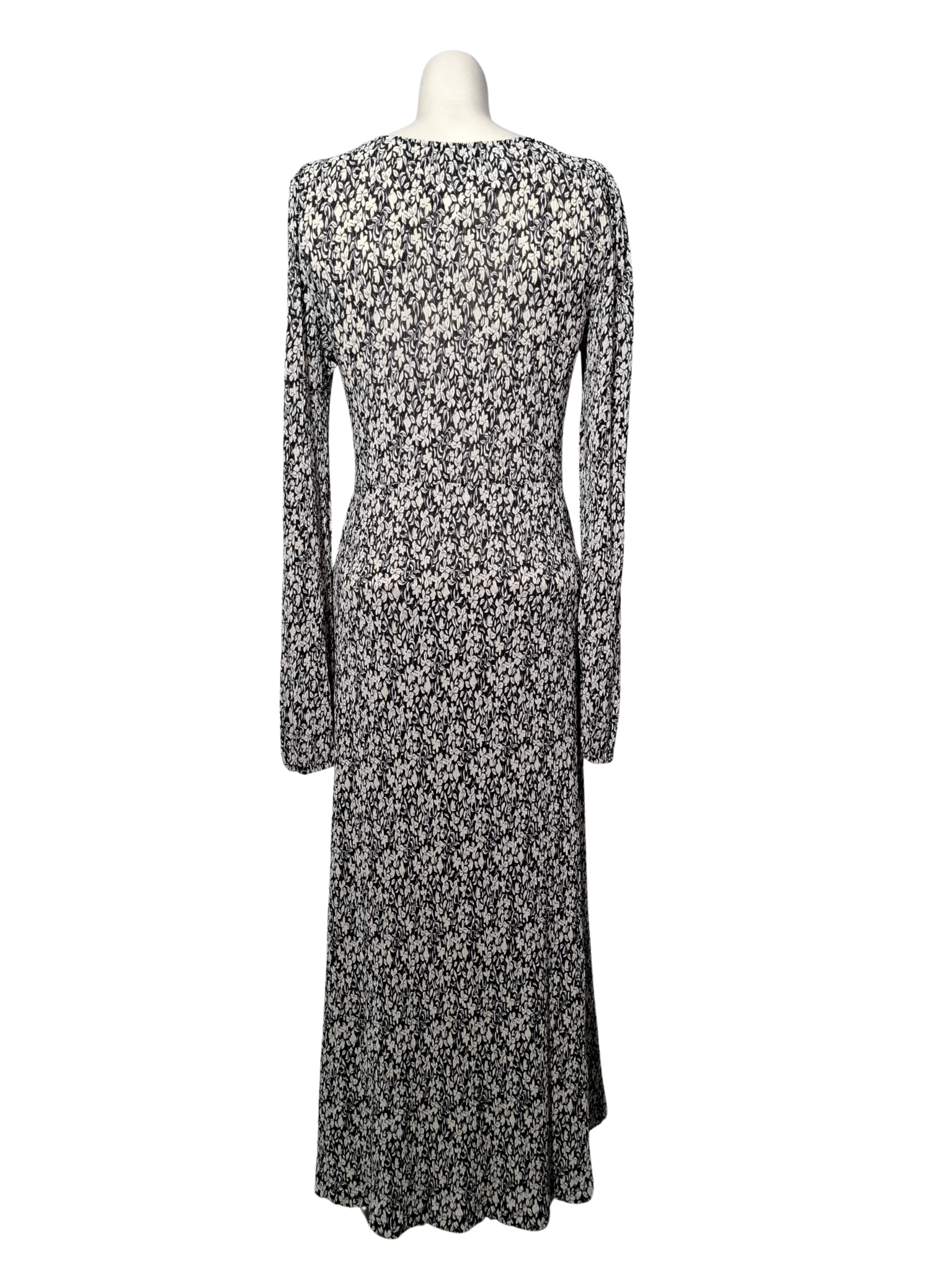 Juoda raštuota MANGO suknelė, S