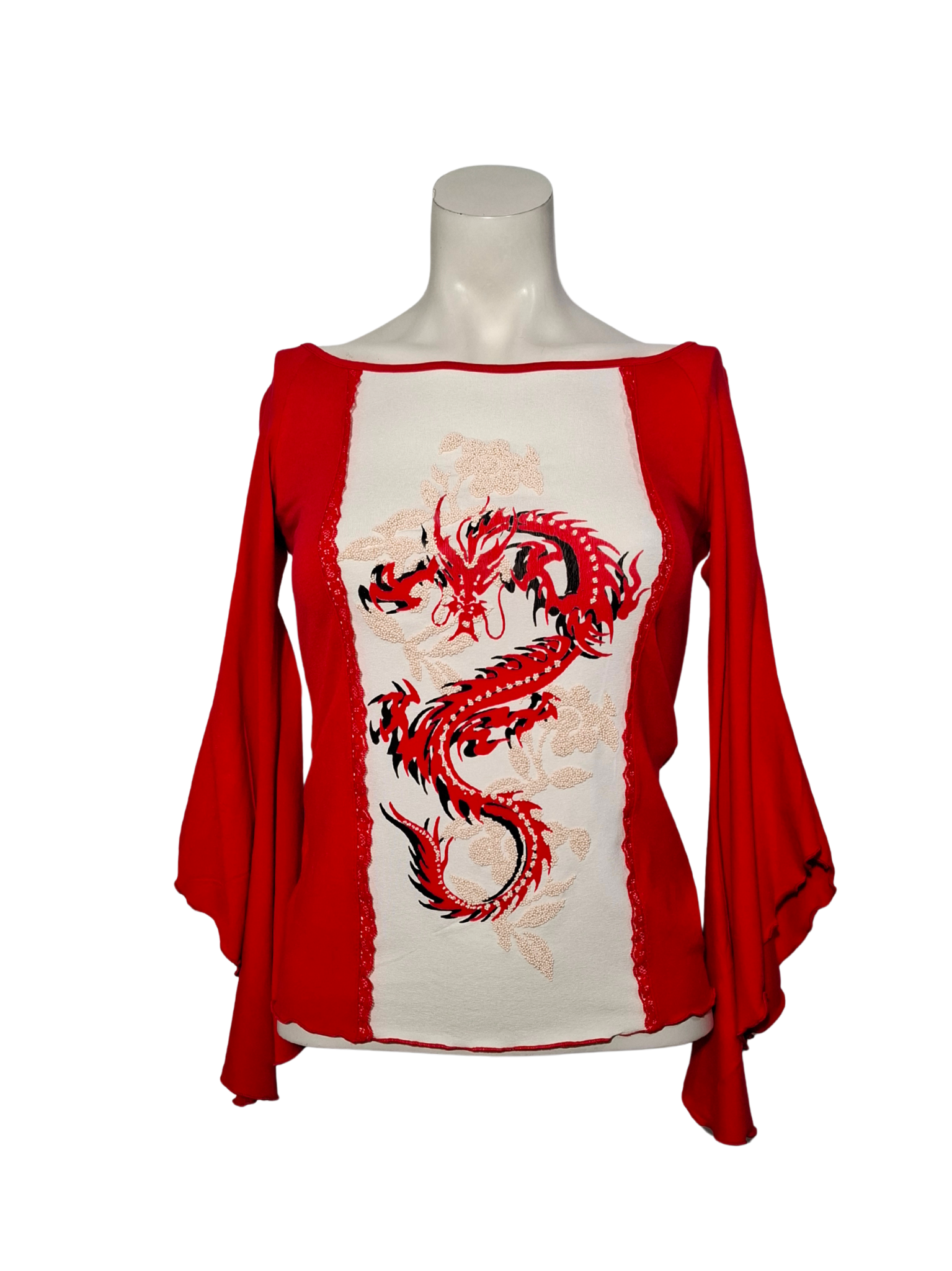 Raudona raštuota ANIMIS palaidinė, S/M