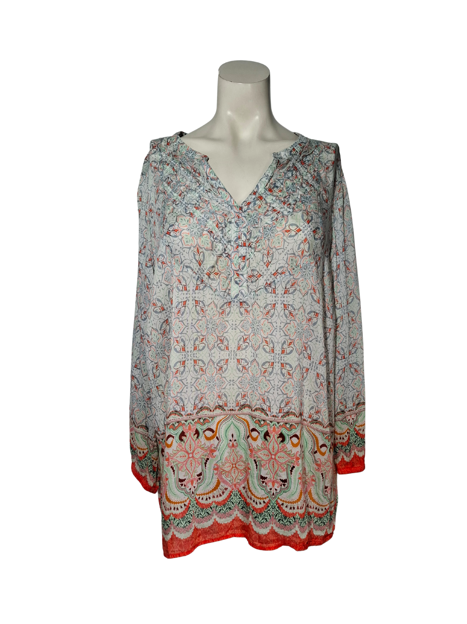 Įvairiaspalvė raštuota MARKS & SPENCER palaidinė, XL