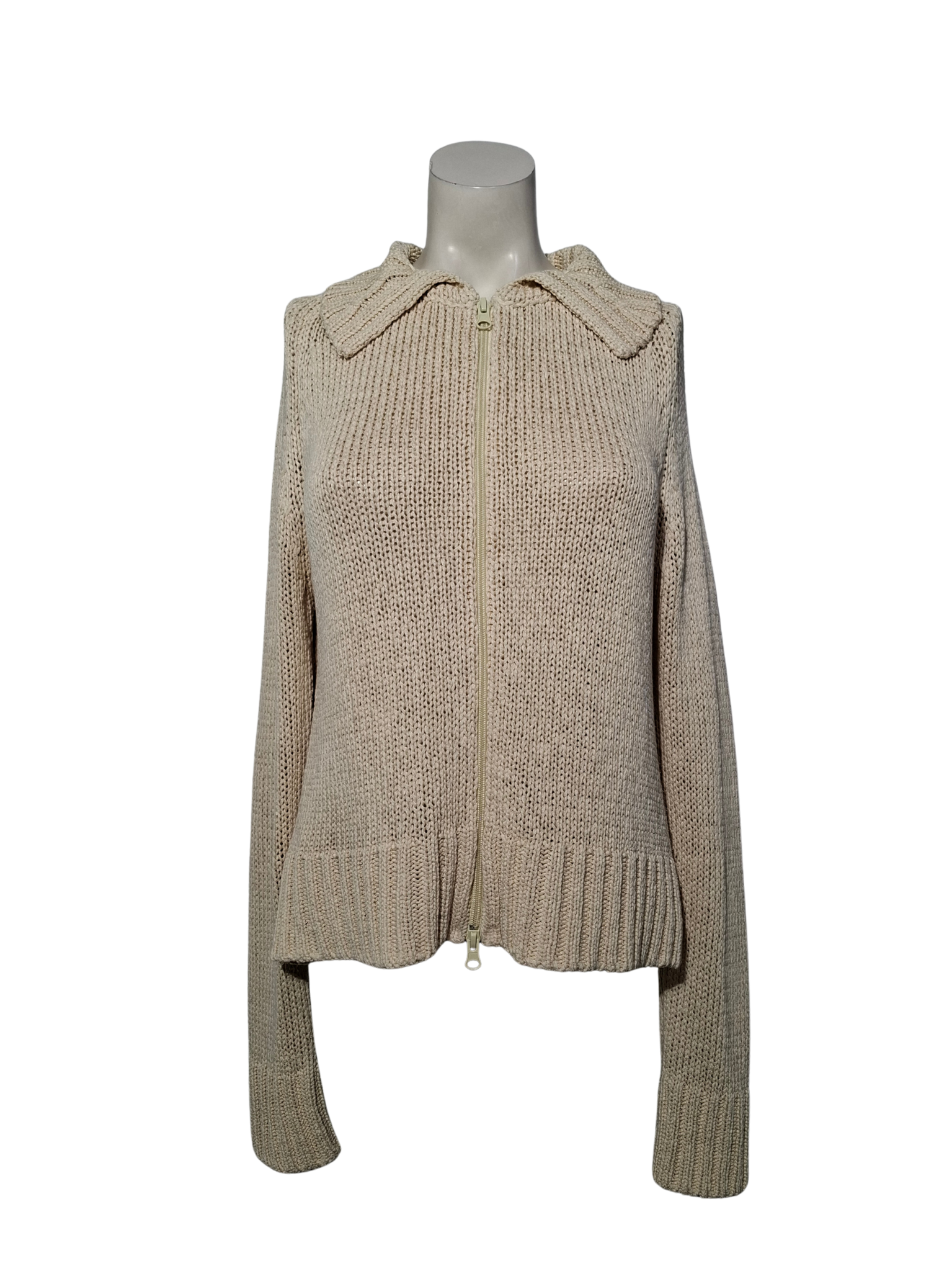 Smėlio spalvos megztinis, M