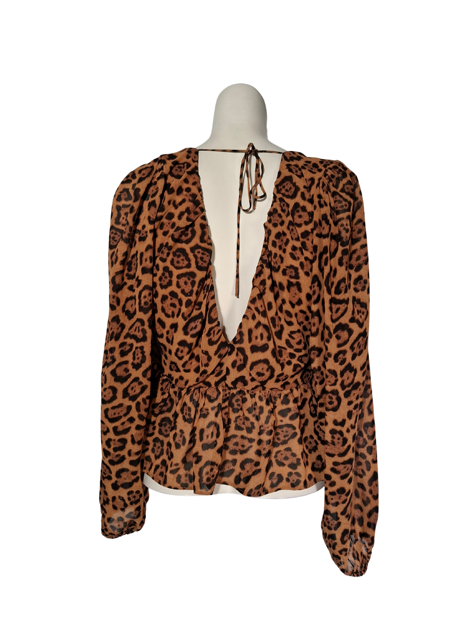 Ruda gyvūno rašto H&M palaidinė, M