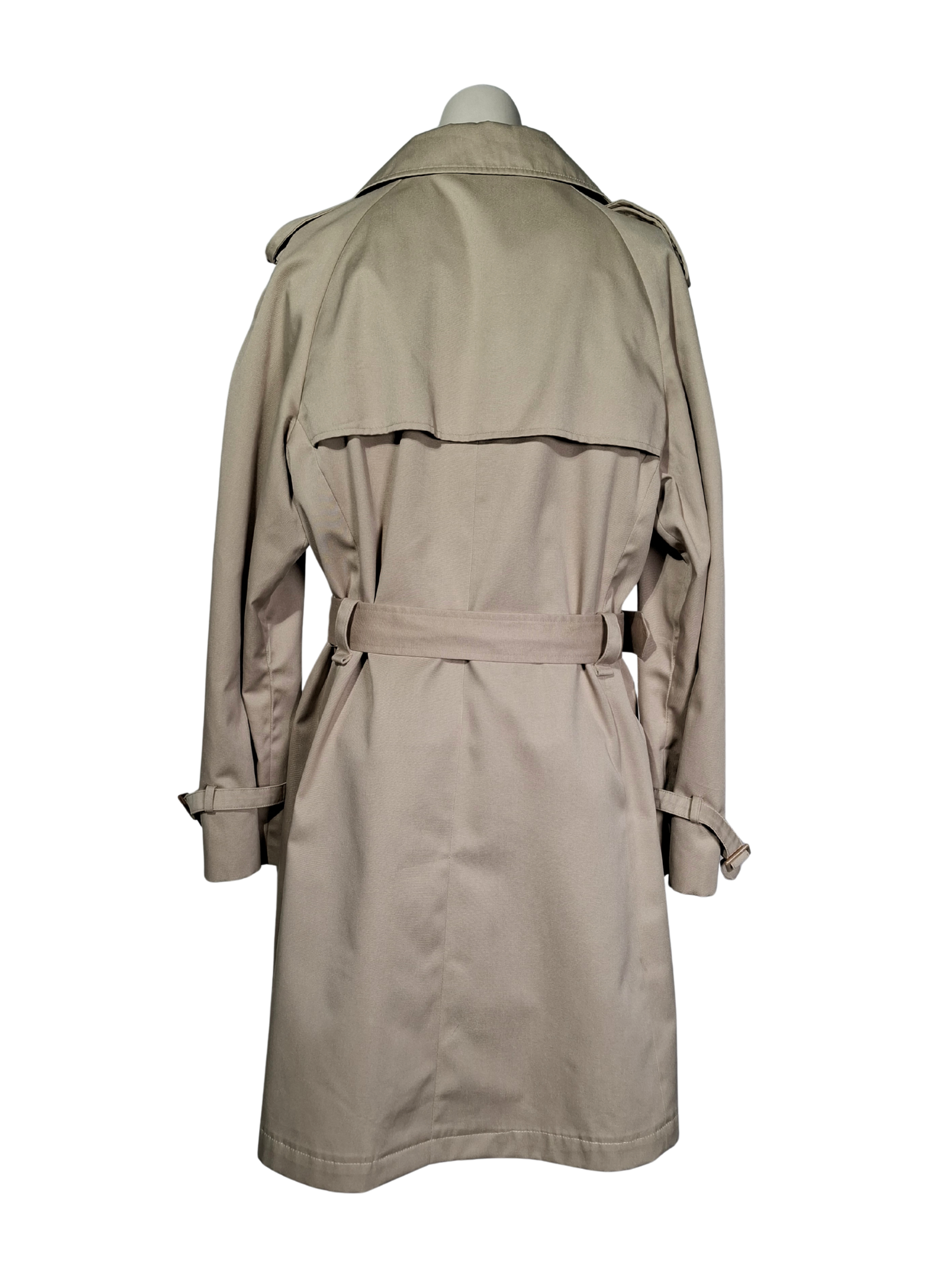 Upcycled by LOOPTEX smėlio spalvos lietpaltis, L