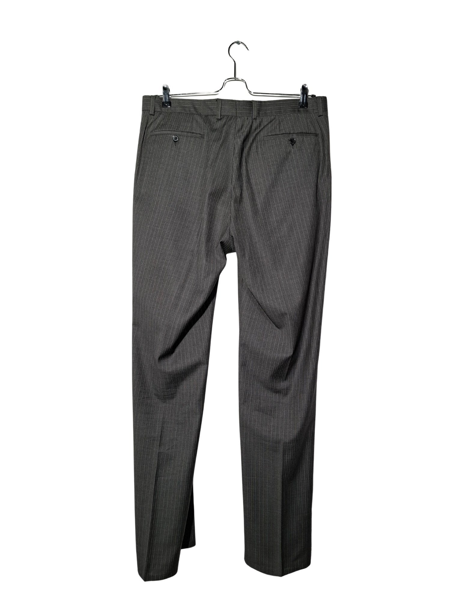 Pilkos dryžuotos kelnės, XL