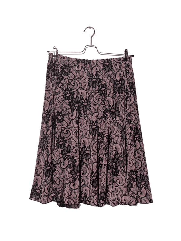 Rožinis gėlėtas sijonas, M