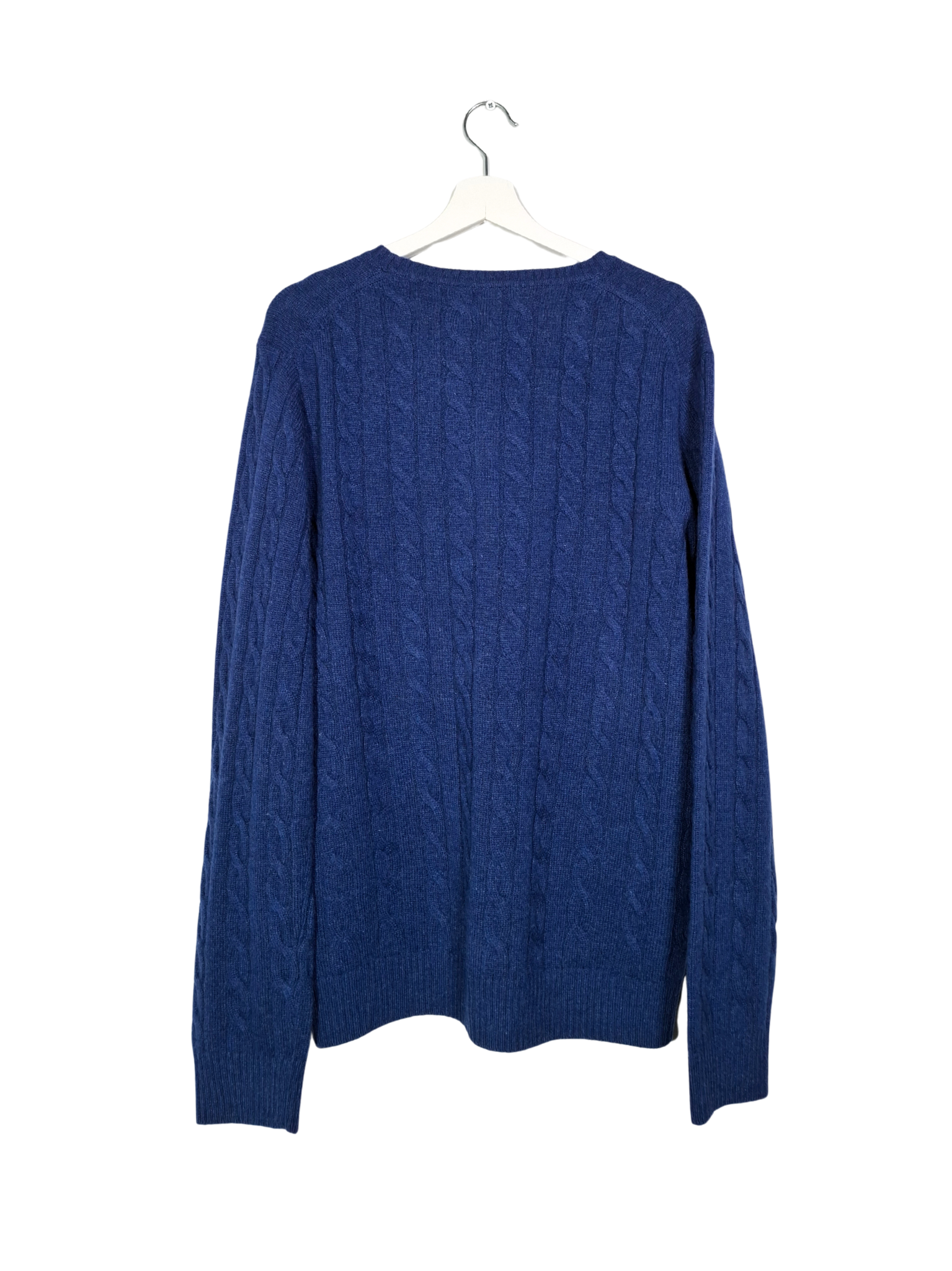 Tamsiai mėlynas vilnonis GANT megztinis, NAUJAS, L