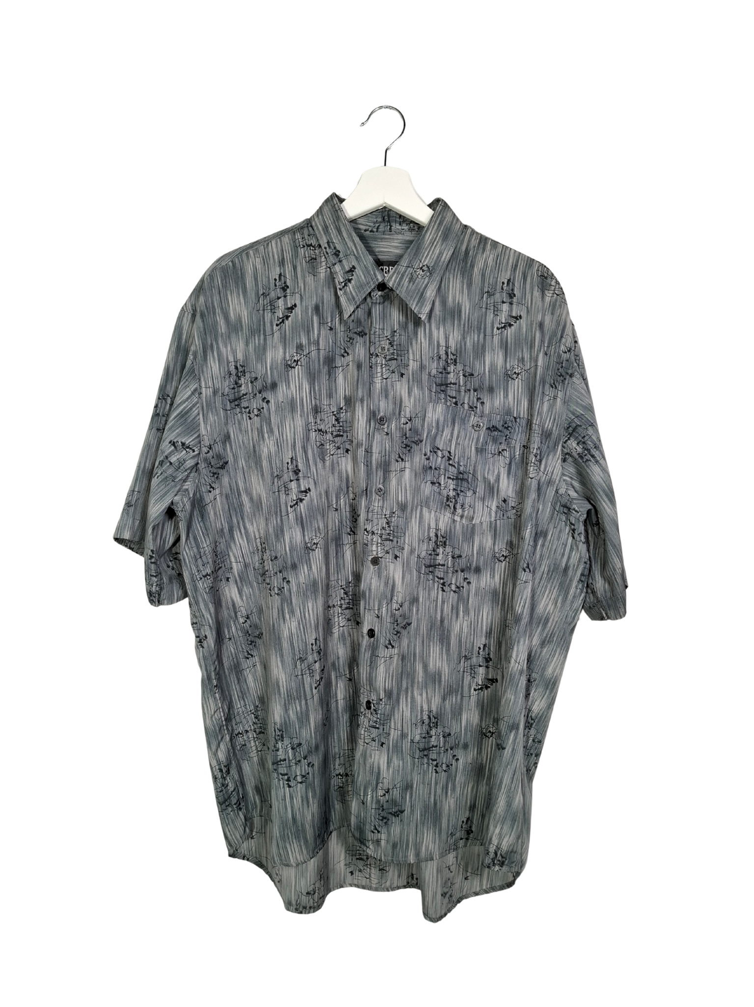 Pilki raštuoti IVY CREW marškiniai, 2XL