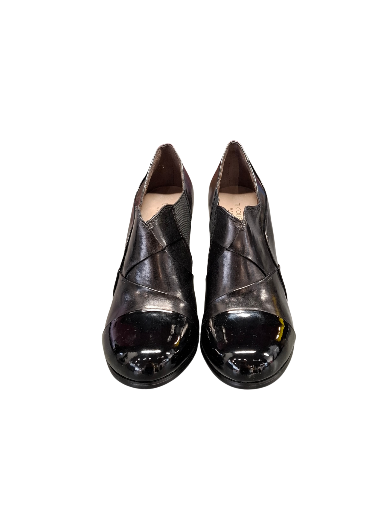 Juodi odiniai TJ COLLECTION bateliai, 37 dydis