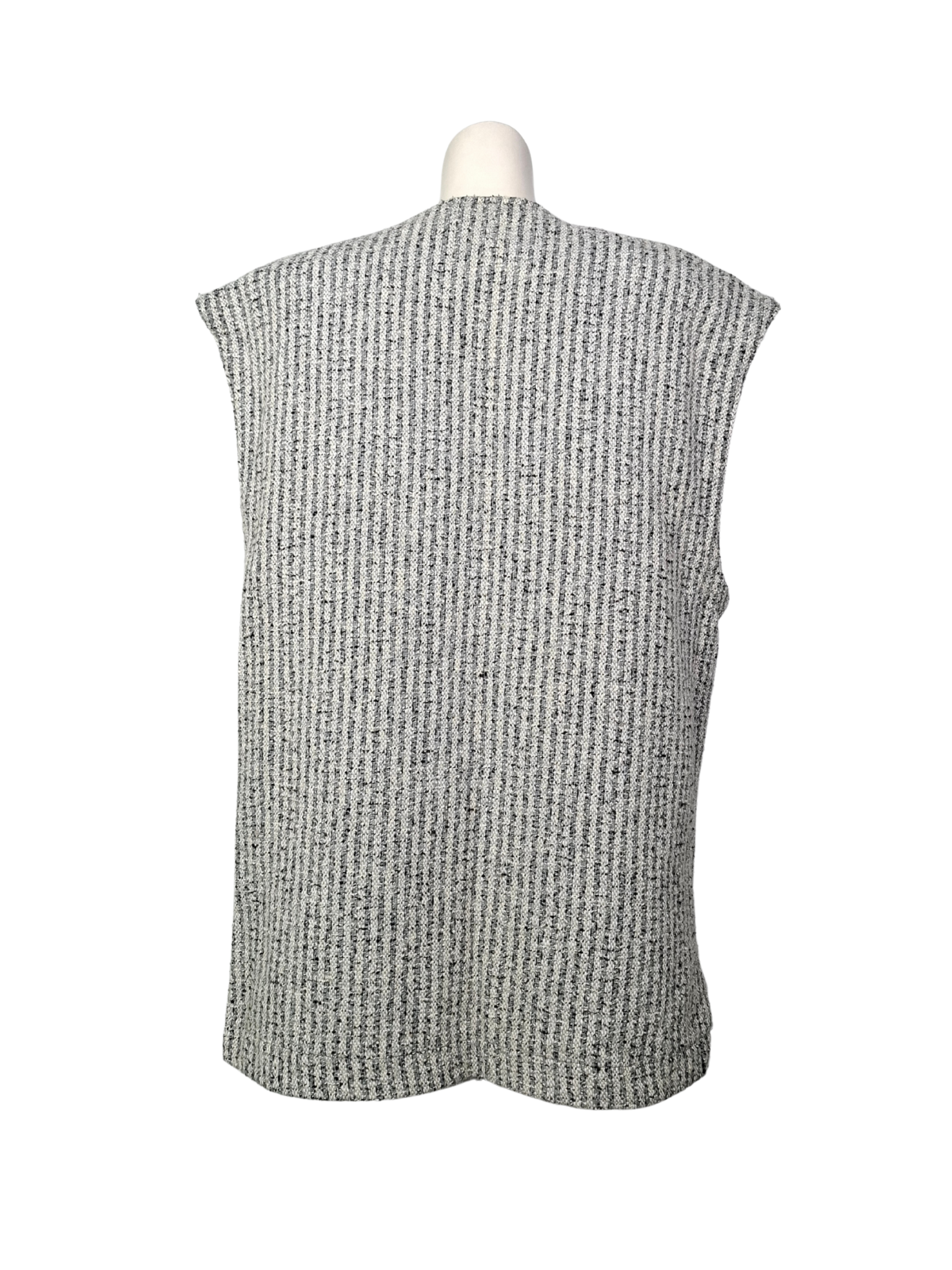 Pilka raštuota vintažinė MAXIME liemenė, XXL