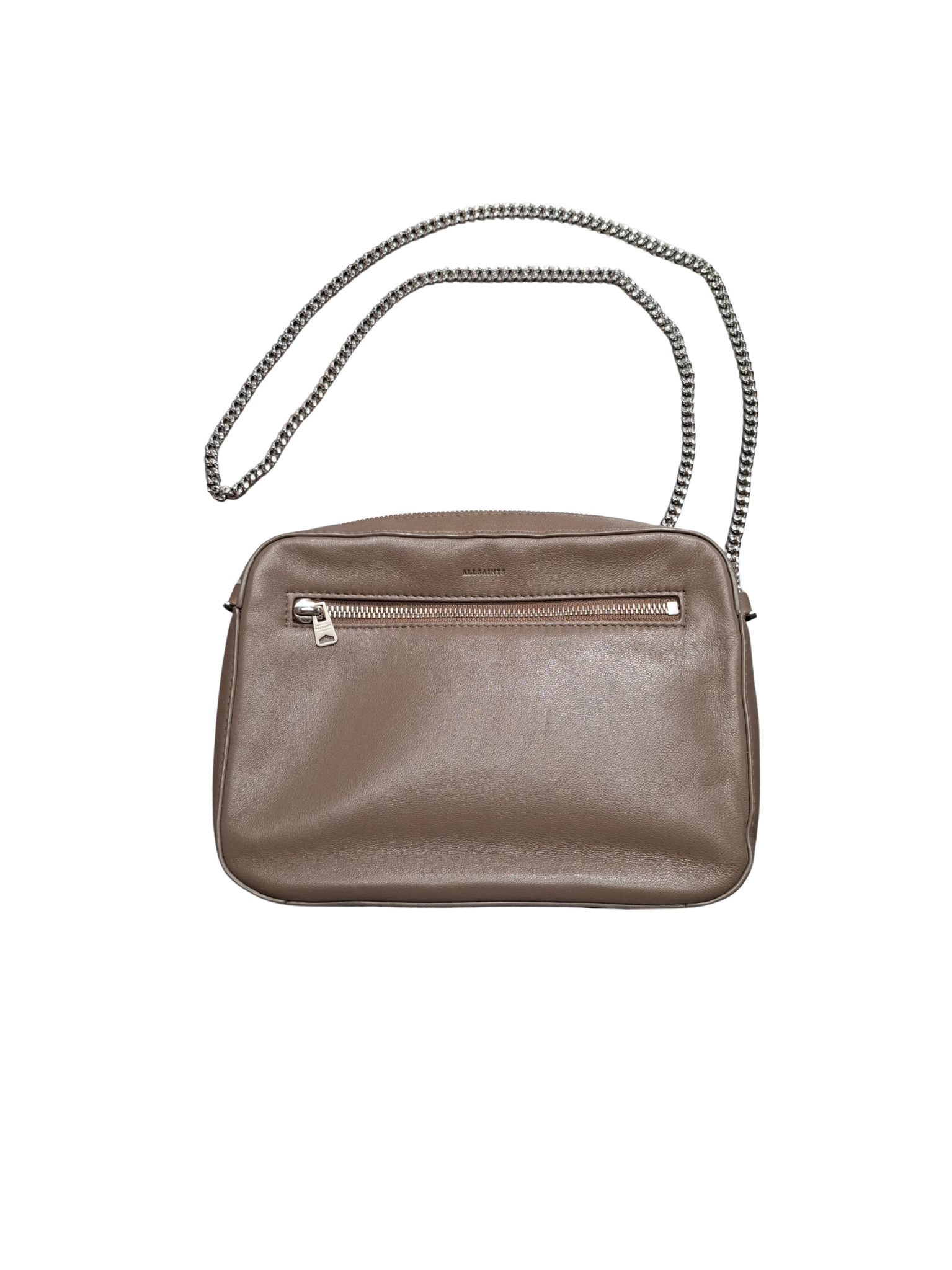 Ruda odinė ALLSAINTS rankinė