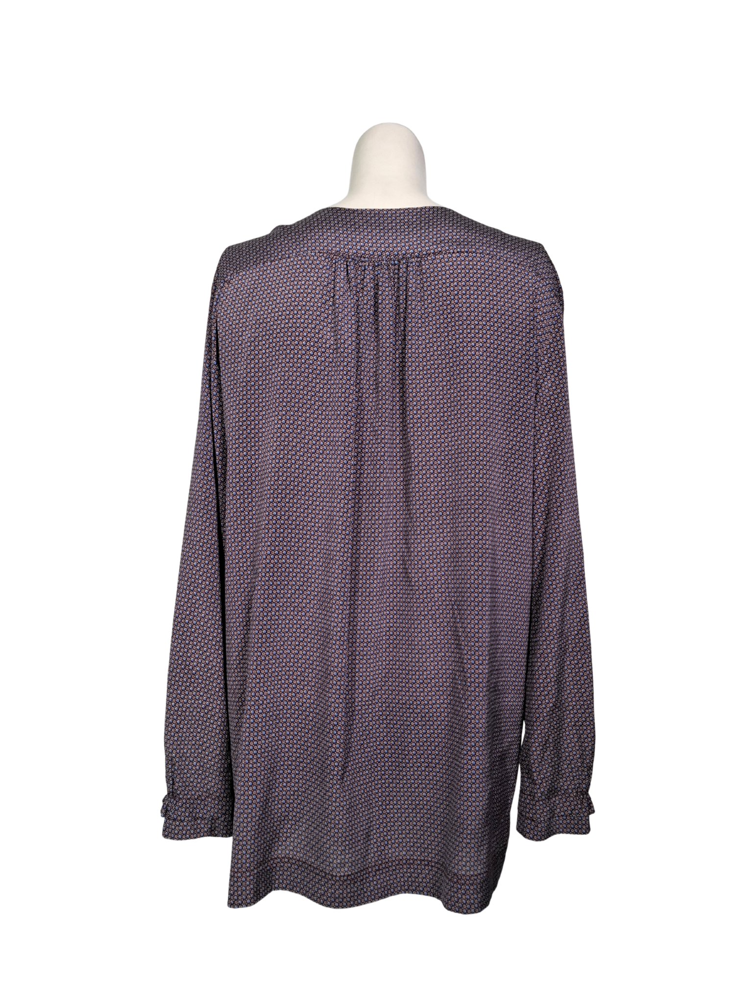 Violetinė raštuota palaidinė, XL