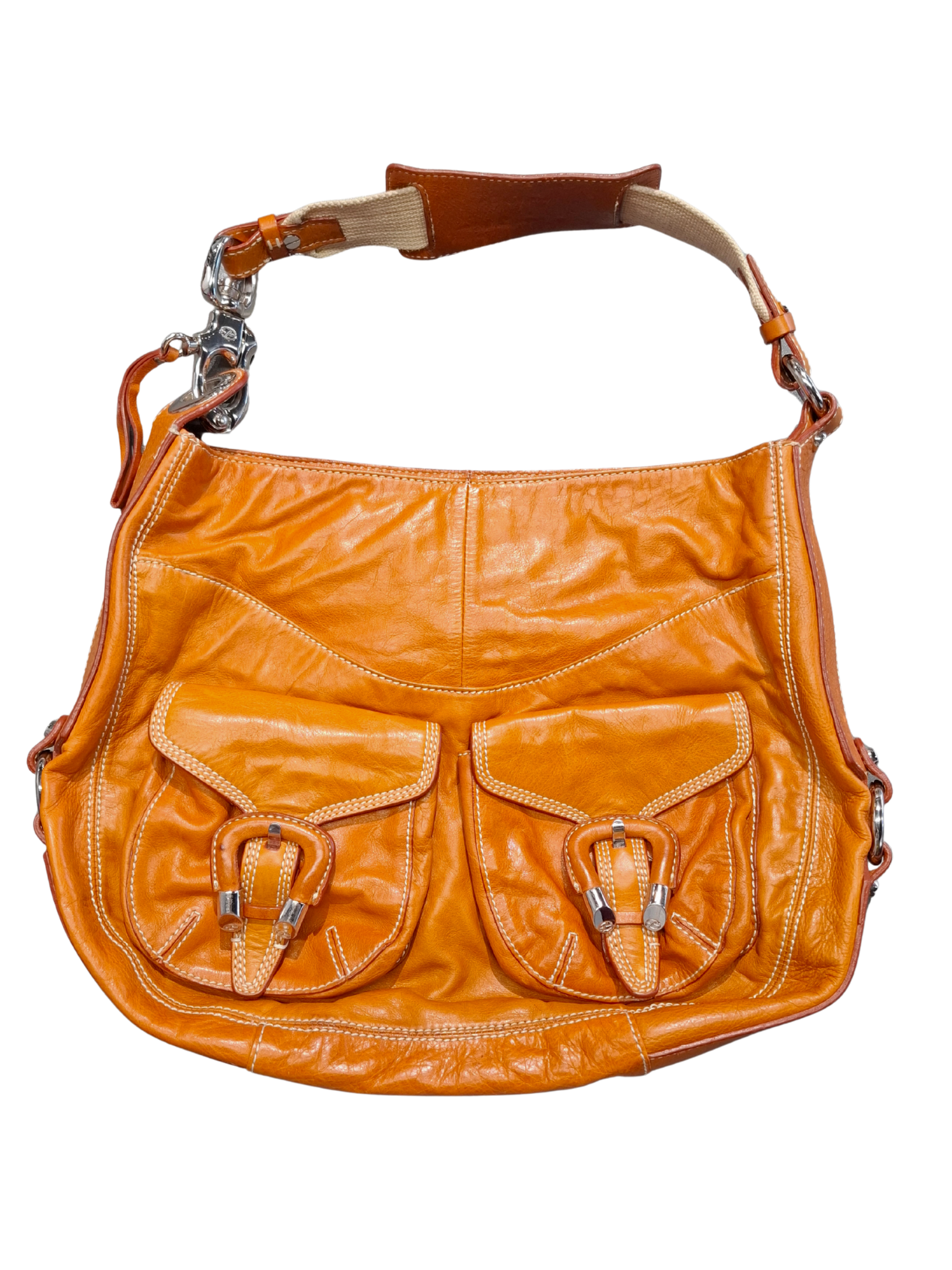 Ruda vintažinė FRANCESCO BIASIA rankinė