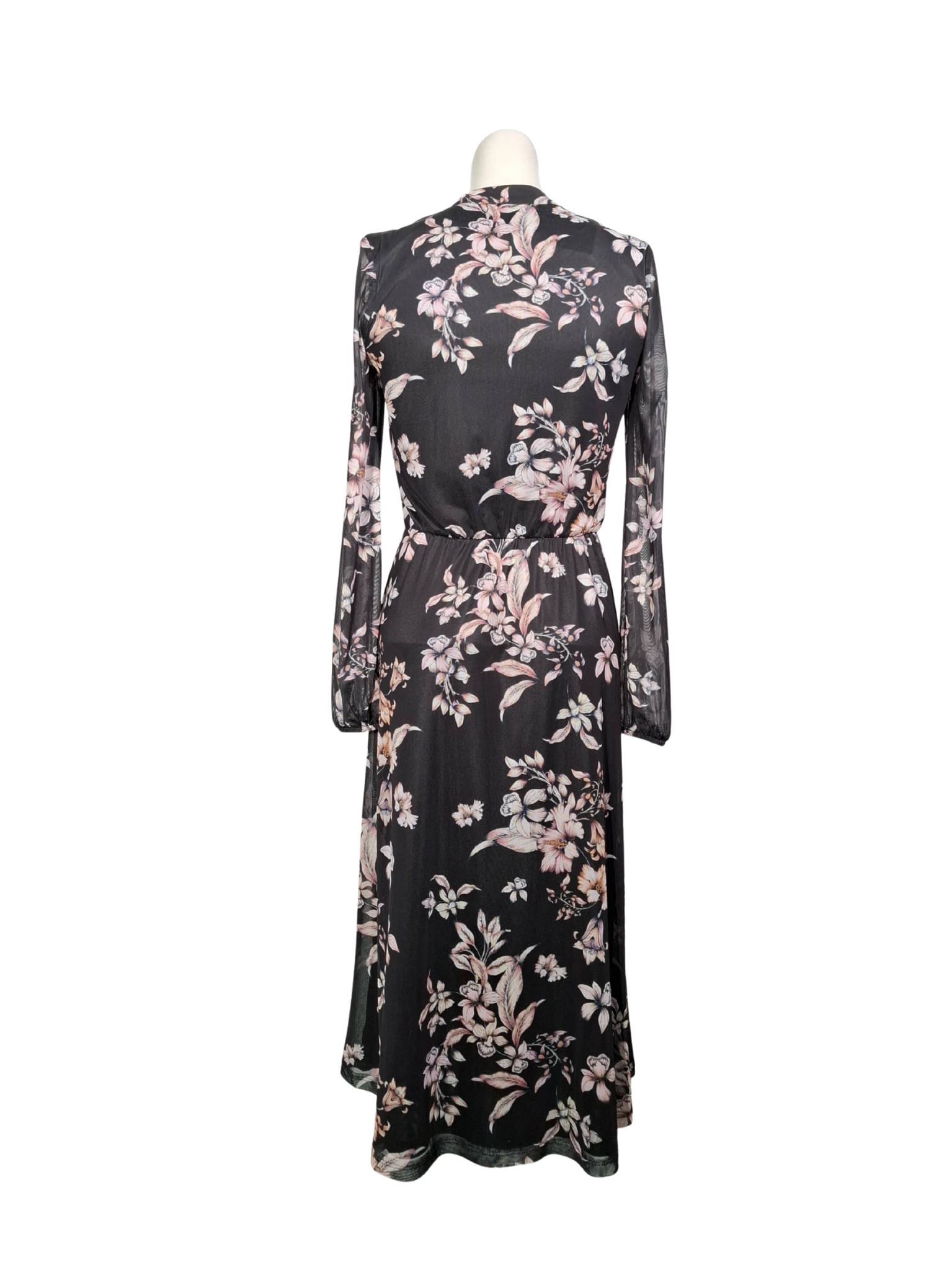 Juoda gėlėta MOHITO suknelė, XS