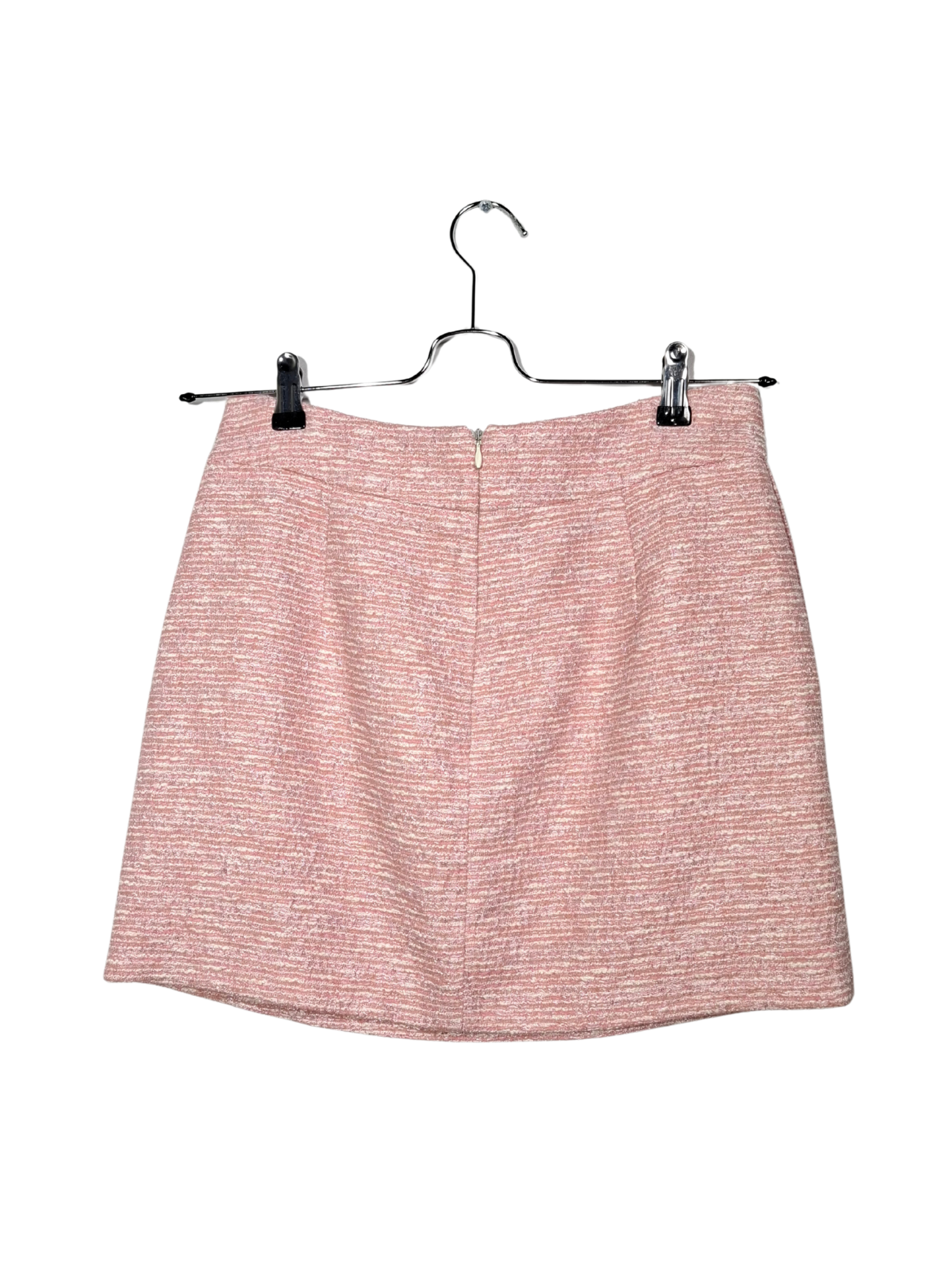 Rožinis spalvos mini sijonas, M