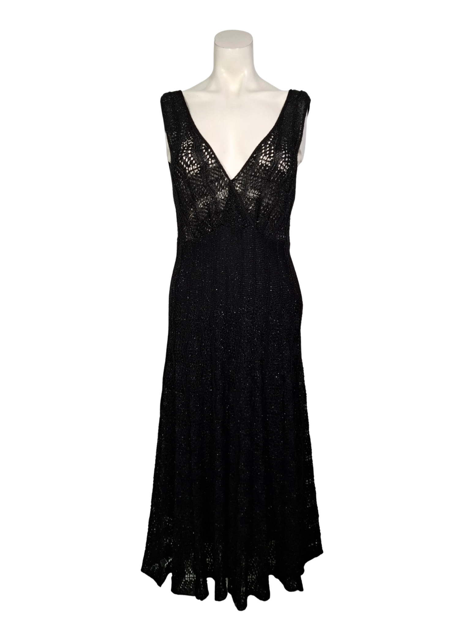 Juoda megzta A WEAR suknelė, M