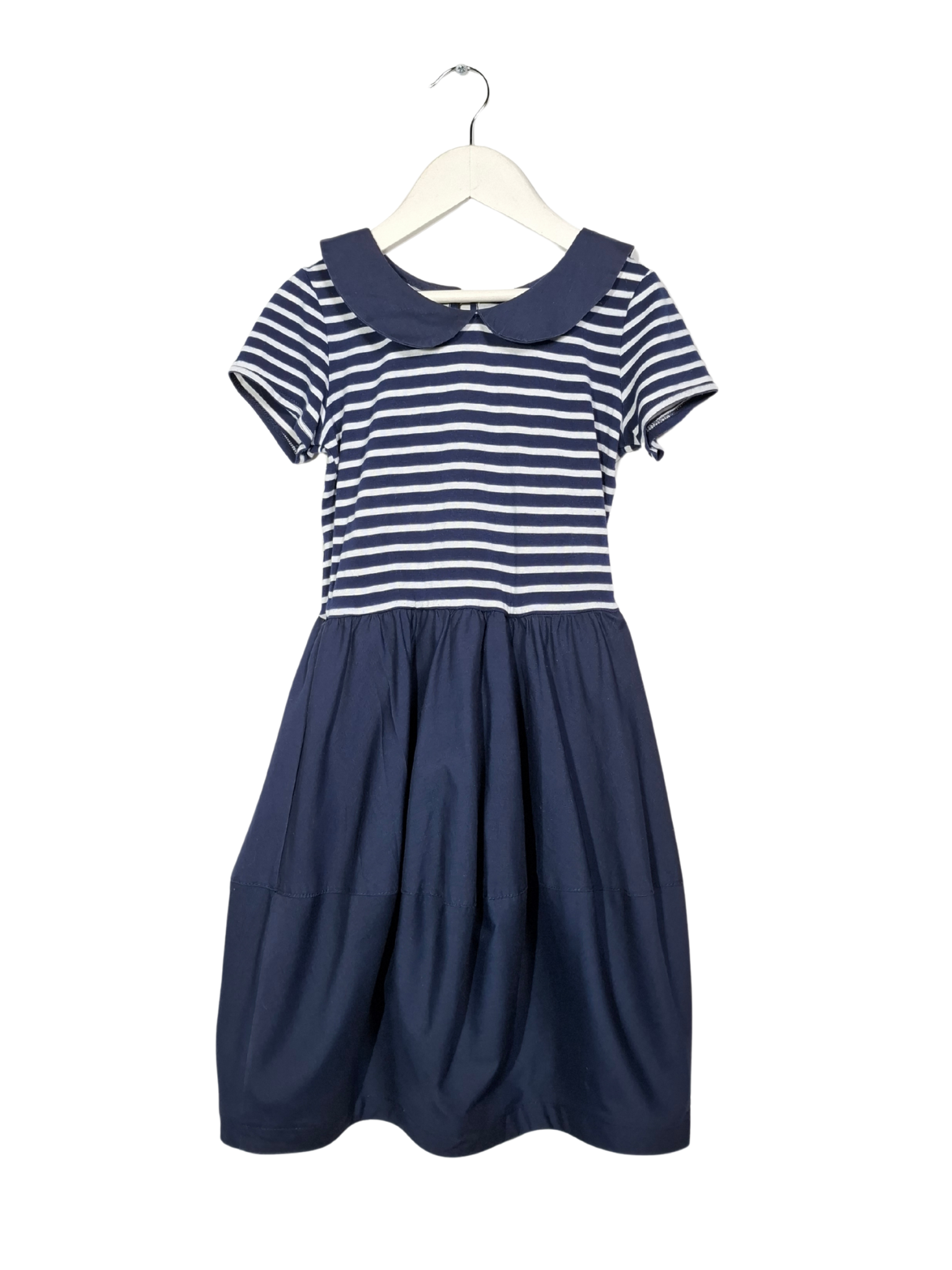 Mėlyna dryžuota vaikiška M&CO. suknelė, 6-7 m.