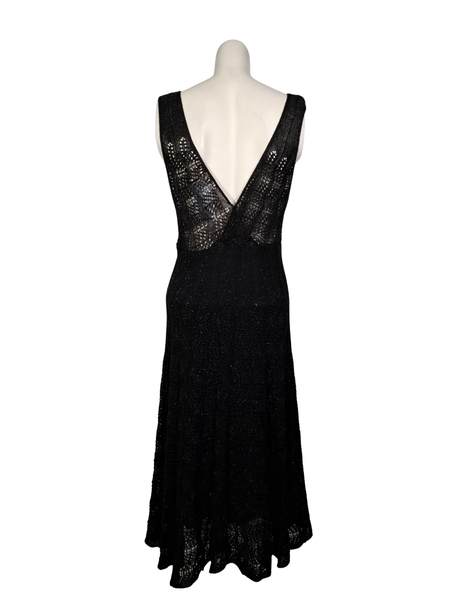 Juoda megzta A WEAR suknelė, M