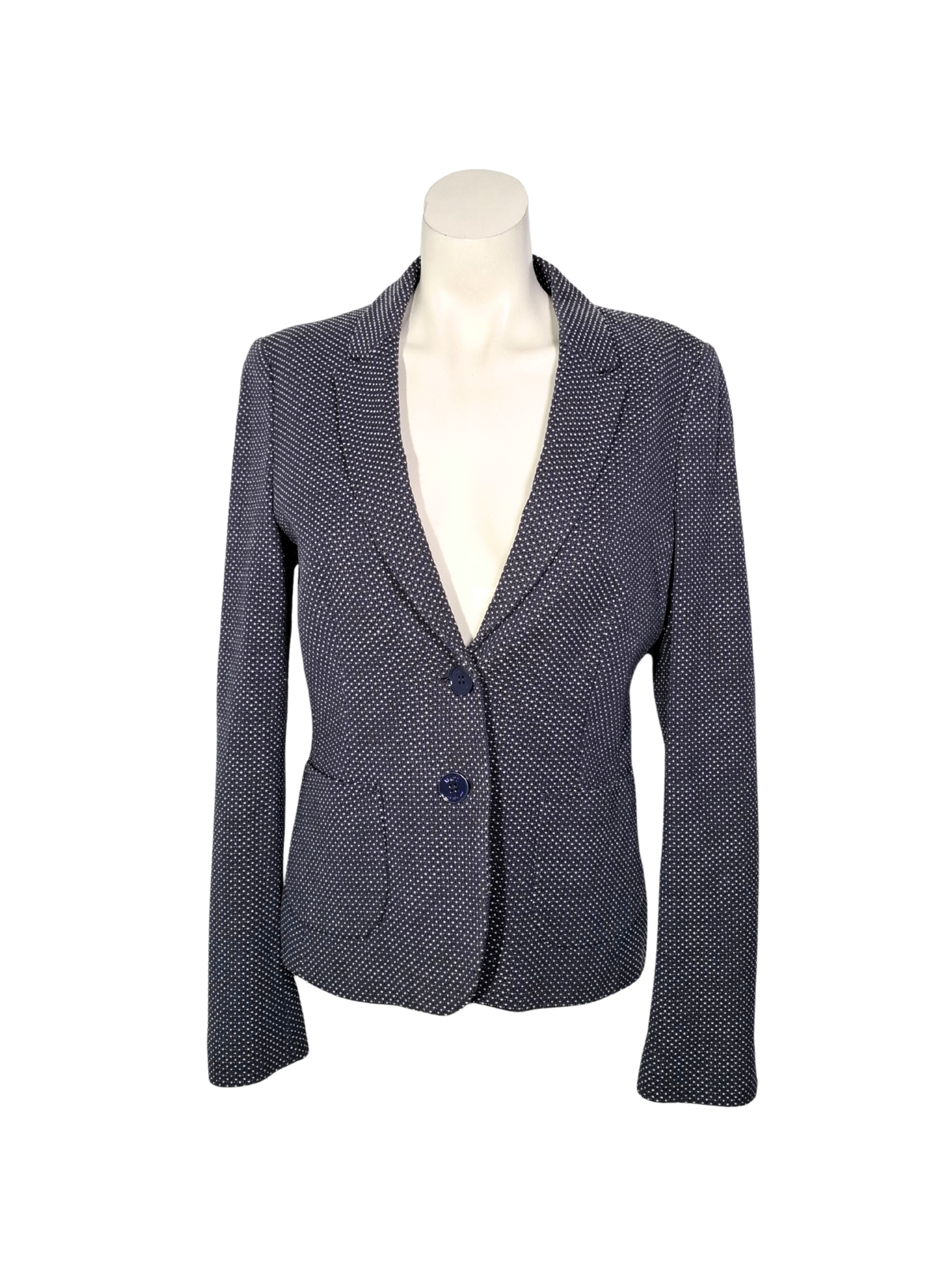 Tamsiai mėlynas taškuotas JAKE’S švarkas, S