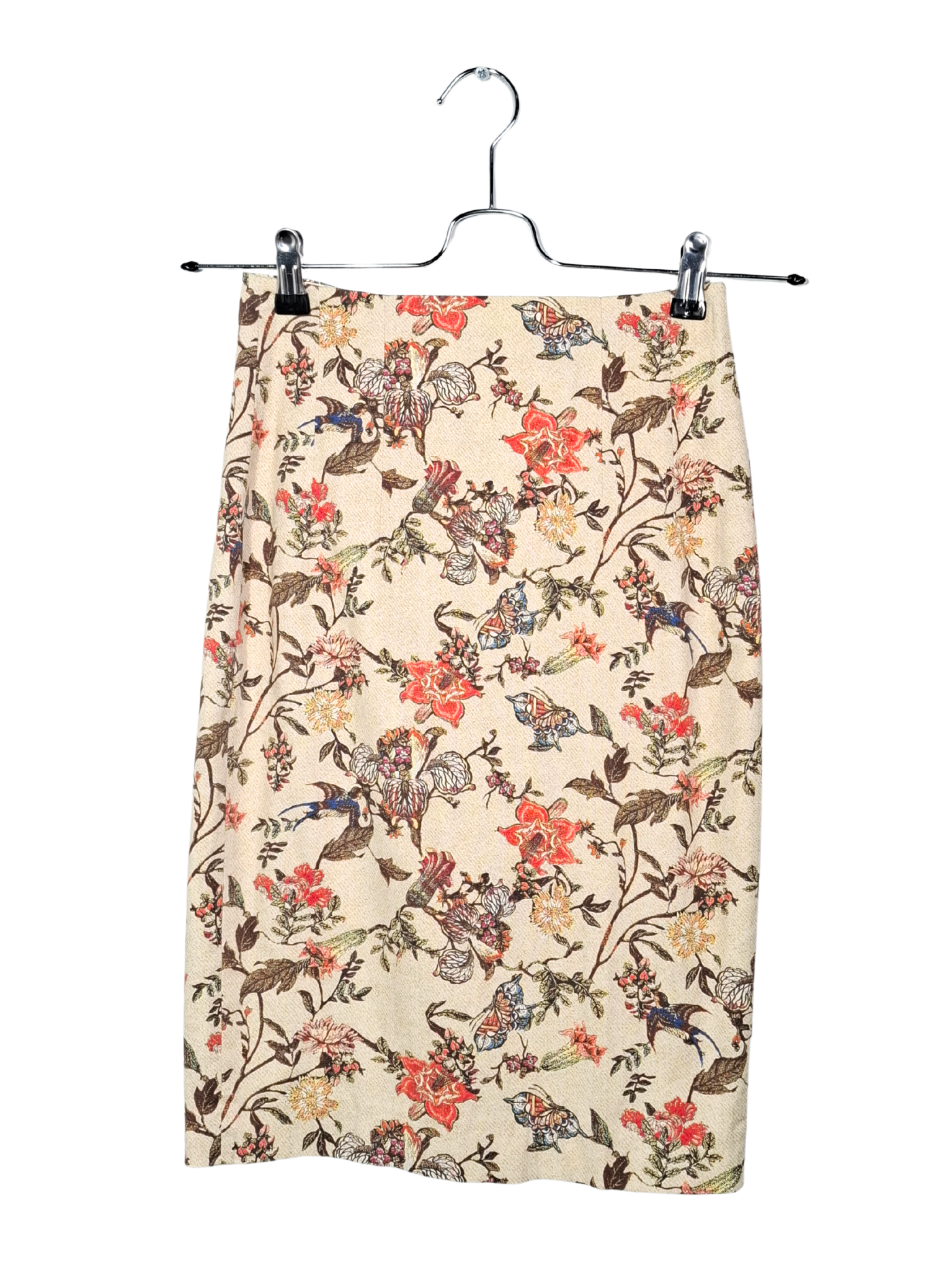 Gėlėtas pieštuko formos sijonas, XS